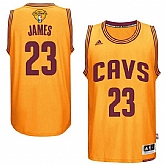 Cleveland Cavaliers #23 Lebron James Gold 2017 NBA Finals Swingman Jersey,baseball caps,new era cap wholesale,wholesale hats